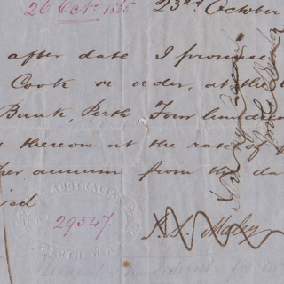 Old letter from the Greenough Museum